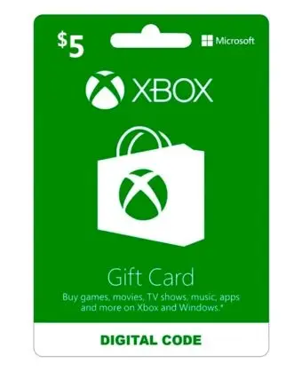 XBOX GIFT CARD 5$ USA
