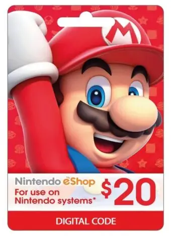 TARJETA ESHOP – GIFT CARD NINTENDO 20 USD
