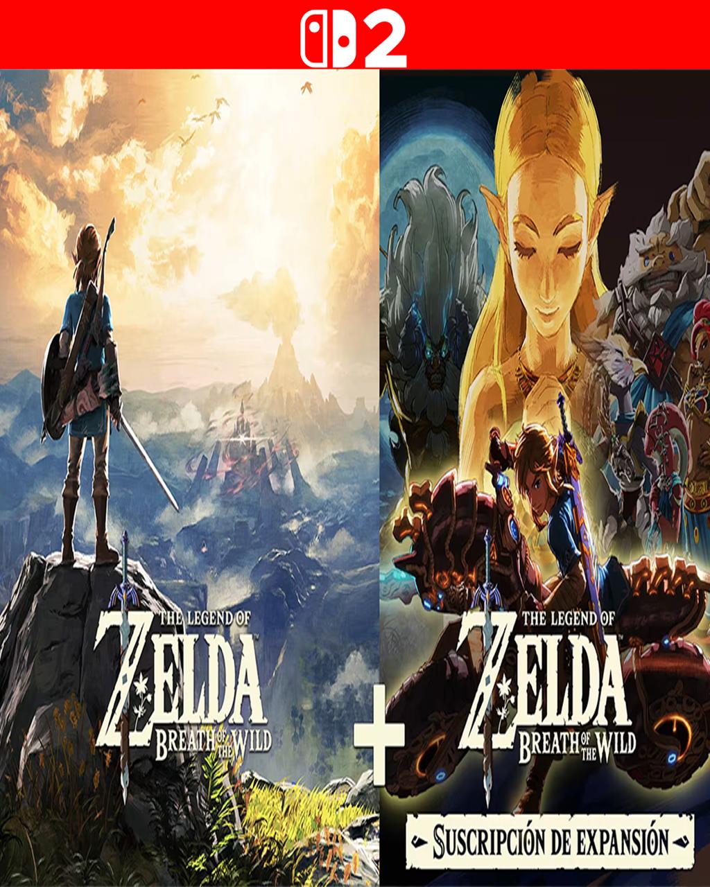 The Legend of Zelda: Breath of the Wild y The Legend of Zelda: Breath of the Wild paquete subscripción de expansión - Nintendo Switch 2