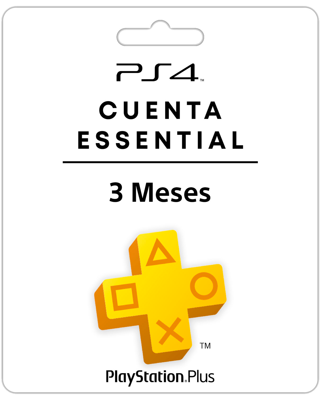 PSN PLUS ESSENTIAL 3 MESES PS4