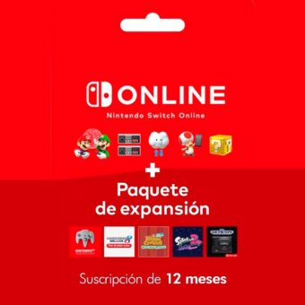 Nintendo Membresia 12 meses mas paquete de expansion